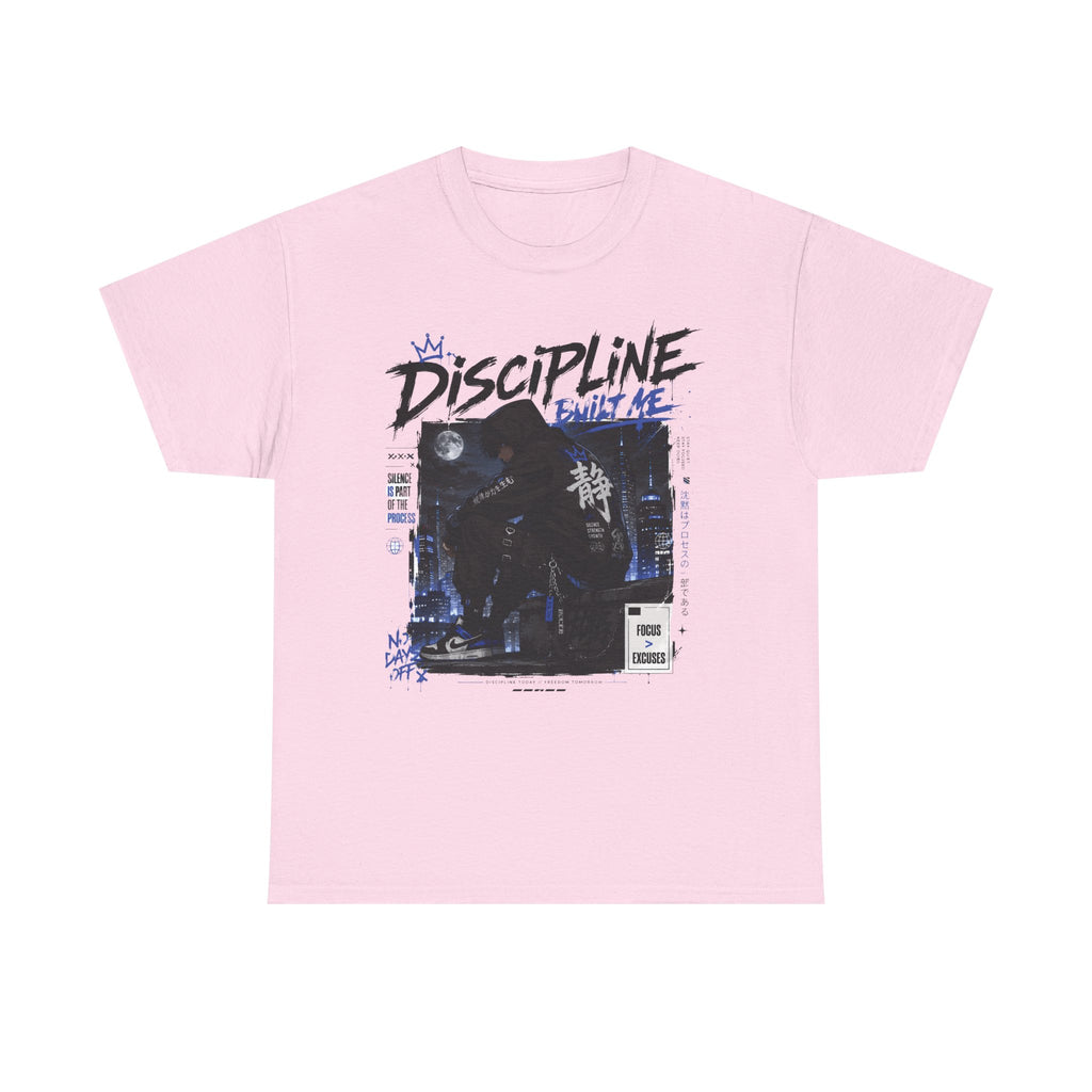 Discipline Anime Graphic Tee — Night Samurai Streetwear