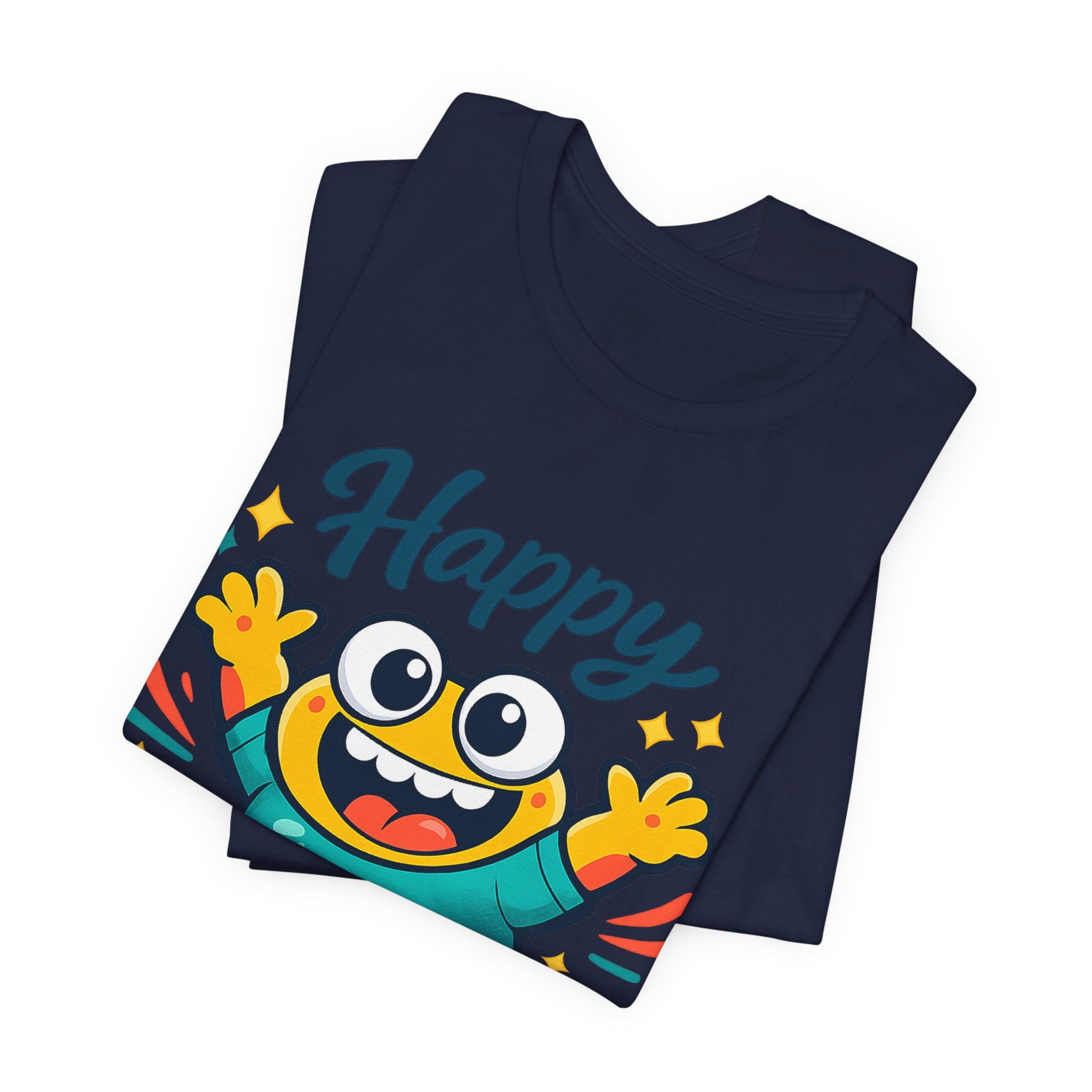 Happy Mood Blob Tee | kawaii minimal, thick outline emoji cartoon