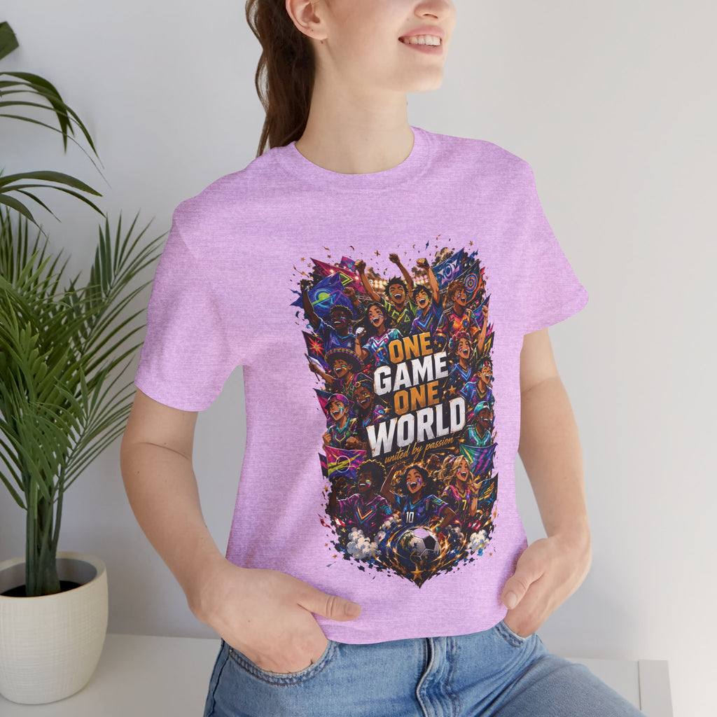 T-Shirt — 'One Game One World' Gamer Graphic Tee