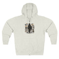 Bigfoot Forest Zip Hoodie — Sasquatch Graphic Full-Zip Hoodie