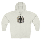 Bigfoot Forest Zip Hoodie — Sasquatch Graphic Full-Zip Hoodie