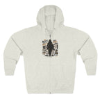 Bigfoot Forest Zip Hoodie — Sasquatch Graphic Full-Zip Hoodie
