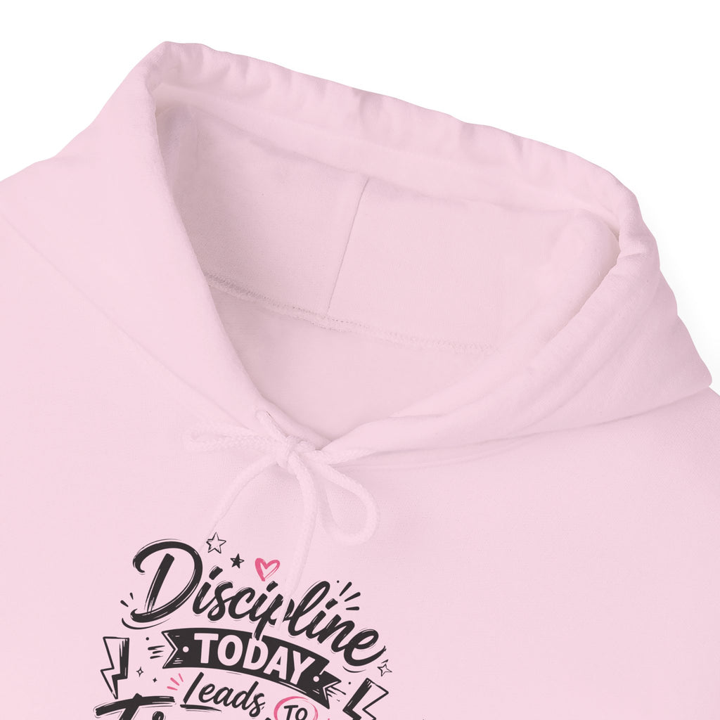 Hoodie — "Discipline Today Leads to Freedom Tomorrow" Motivational Pullover