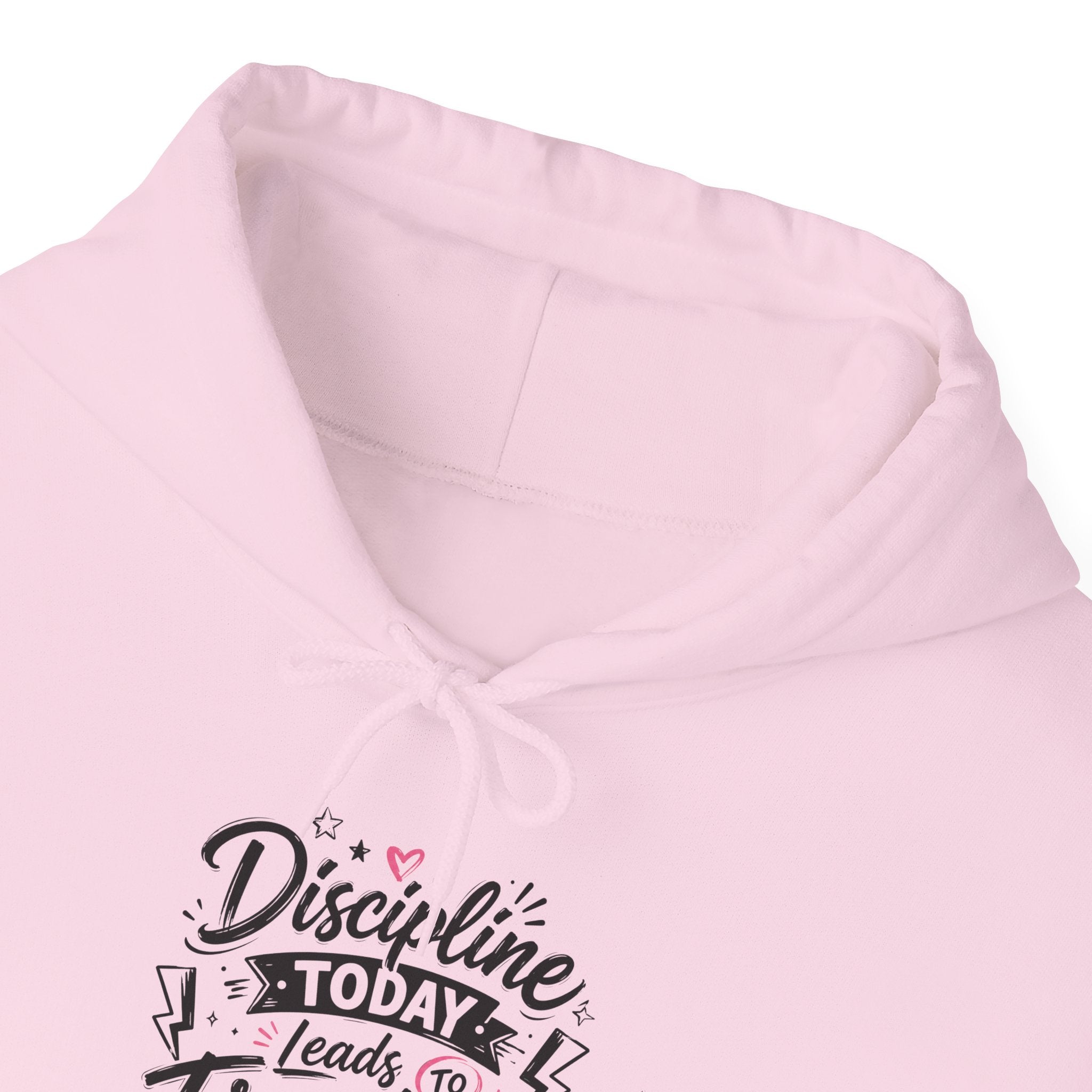 Hoodie — "Discipline Today Leads to Freedom Tomorrow" Motivational Pullover
