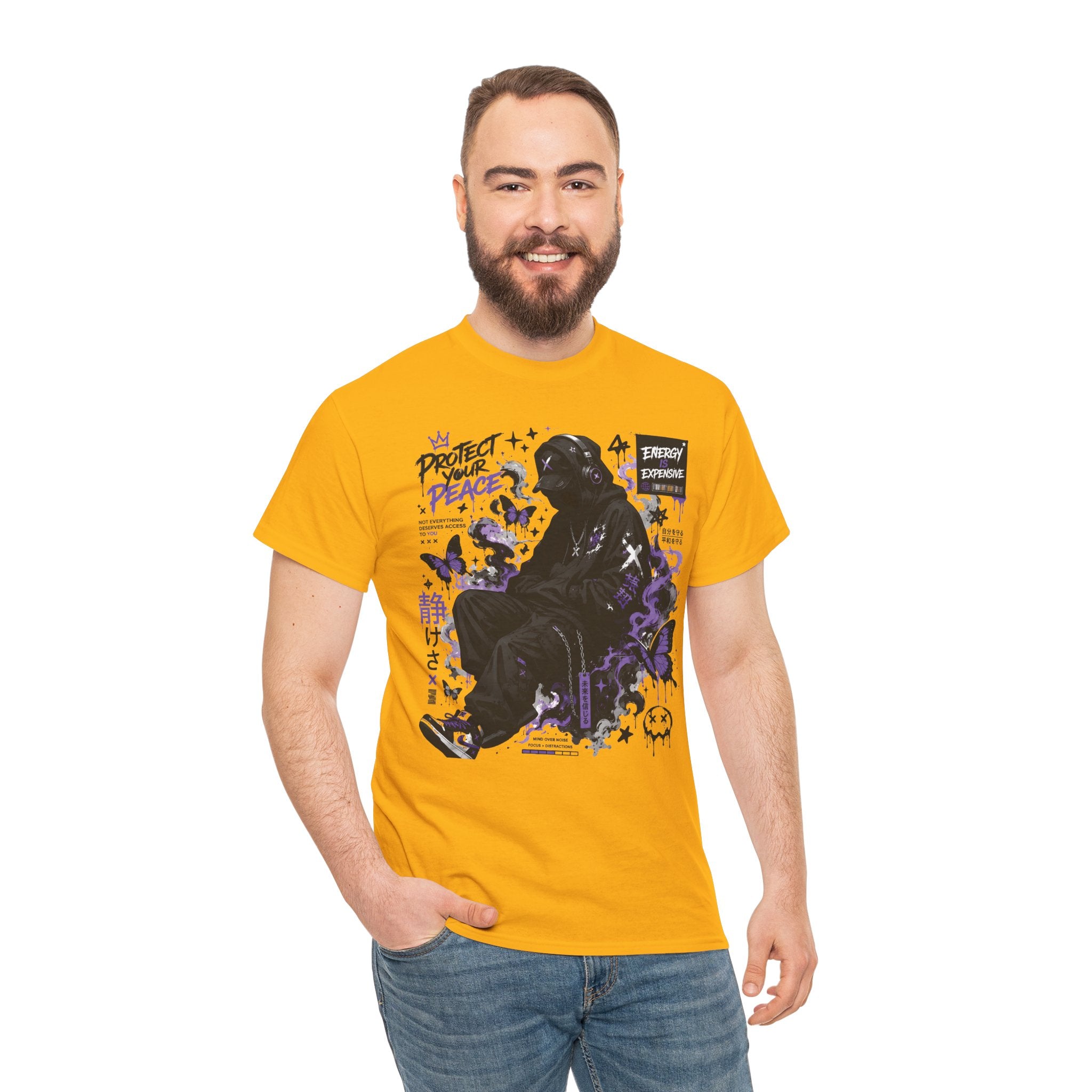 Peacekeeper Anime Graphic Tee — Purple Aesthetic Streetwear