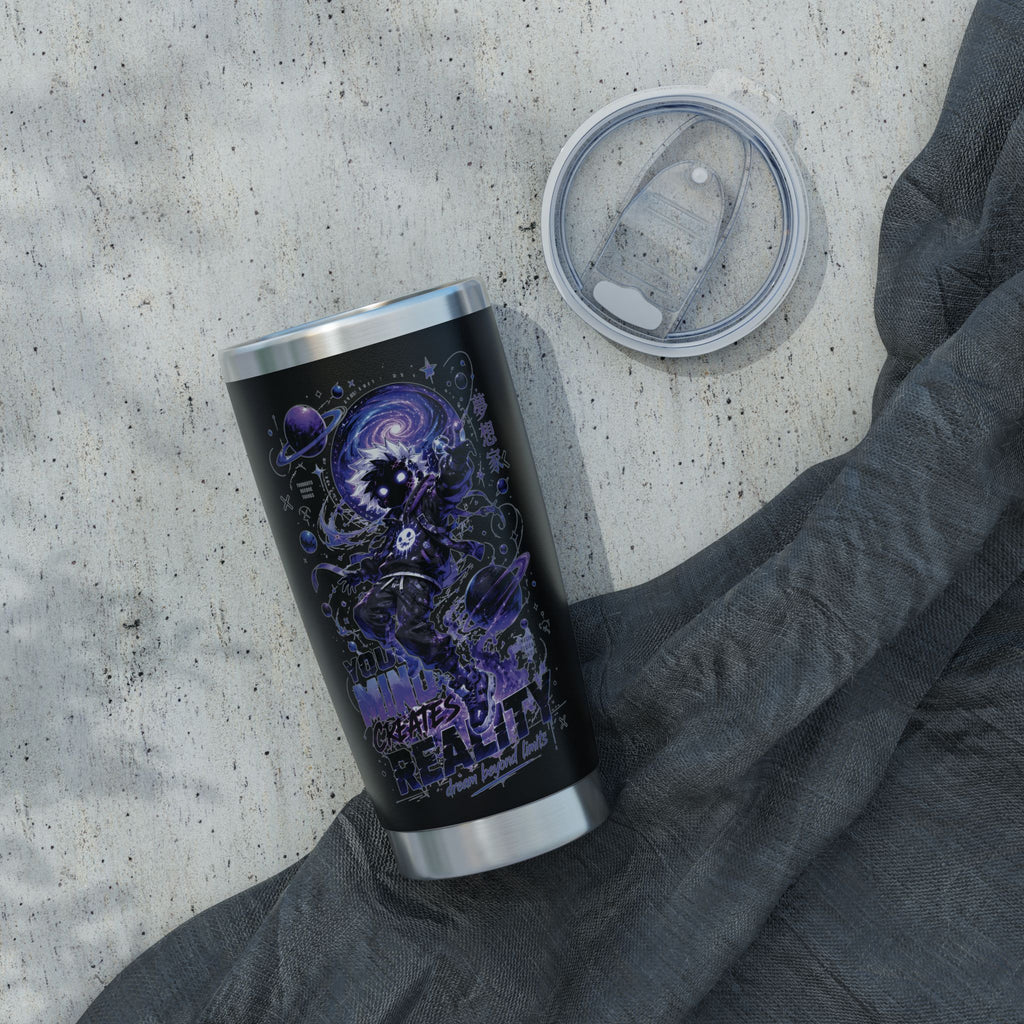 Galaxy Astronaut 20oz Tumbler — "Your Mind Creates Reality" Space Travel Insulated Cup