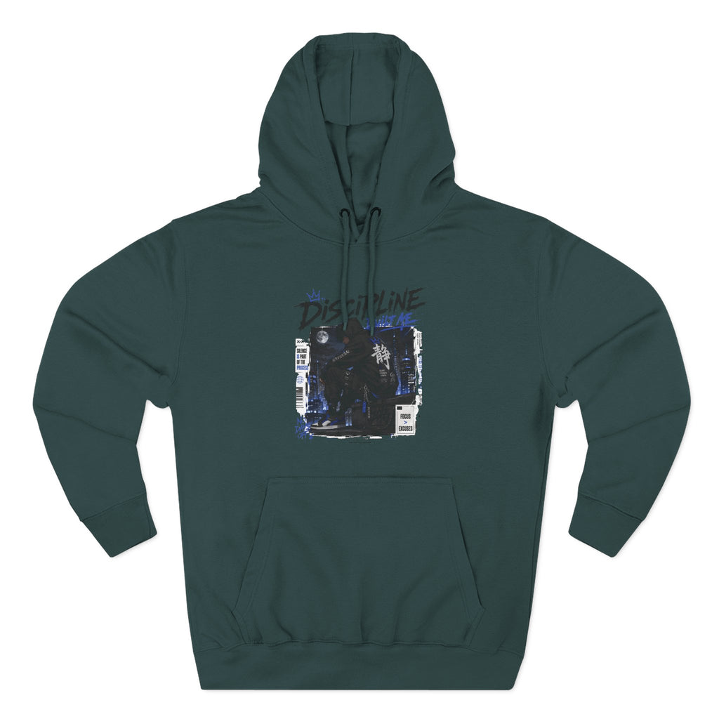 Discipline Built Me Graphic Hoodie Vintage Streetwear