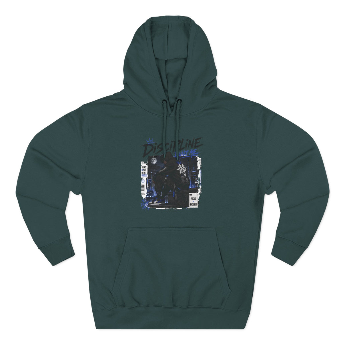 Discipline Built Me Graphic Hoodie Vintage Streetwear