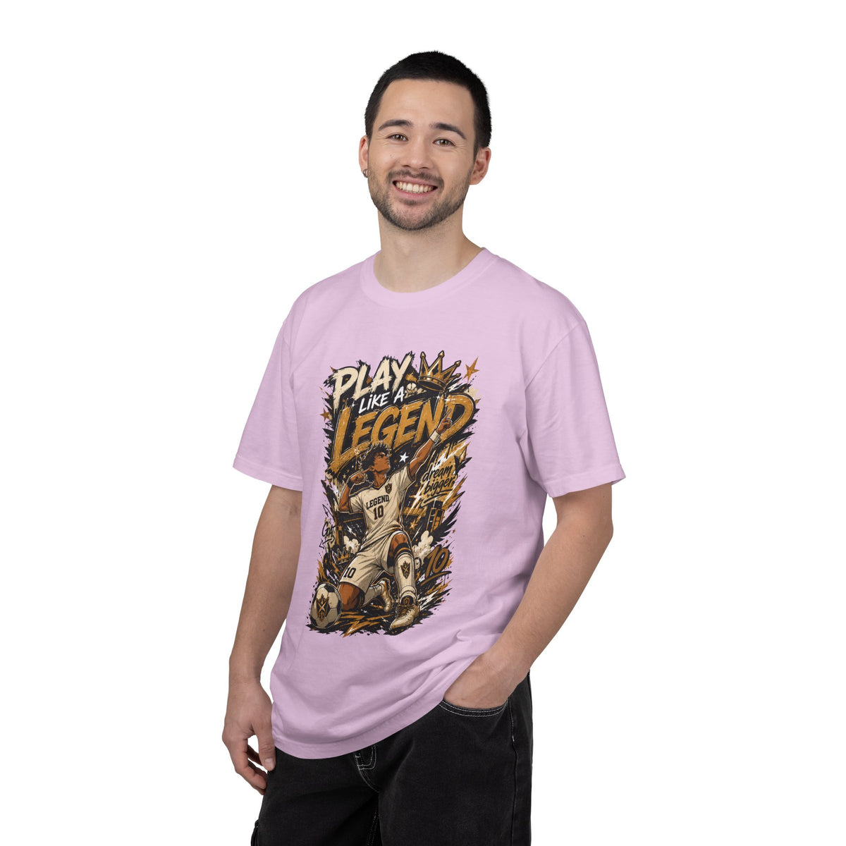 Play Like a Legend Soccer T Shirt Vintage Goal Celebration Graphic Tee