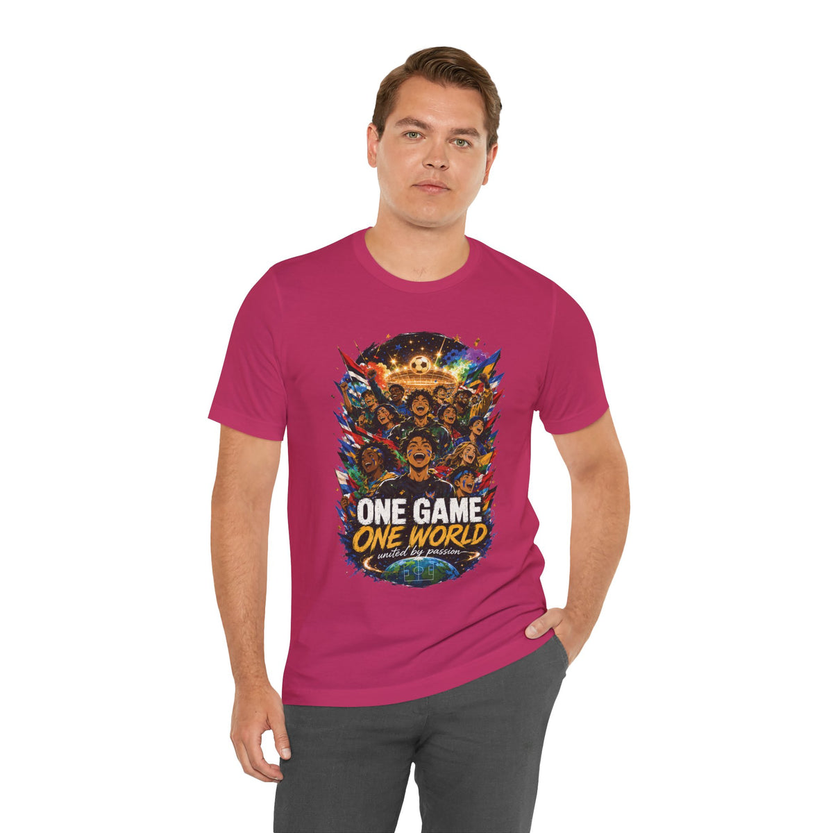 One Game One World Soccer Graphic T Shirt