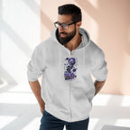 Dream Beyond Limits Zip Hoodie — Gothic Purple Graphic Zip-Up