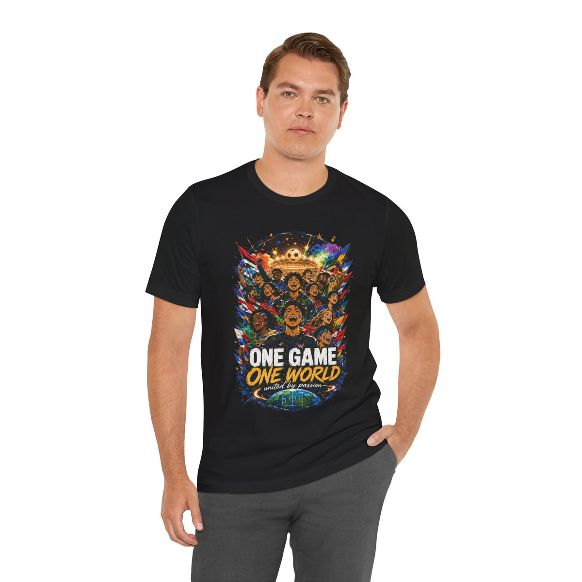 One Game One World Soccer Graphic T Shirt