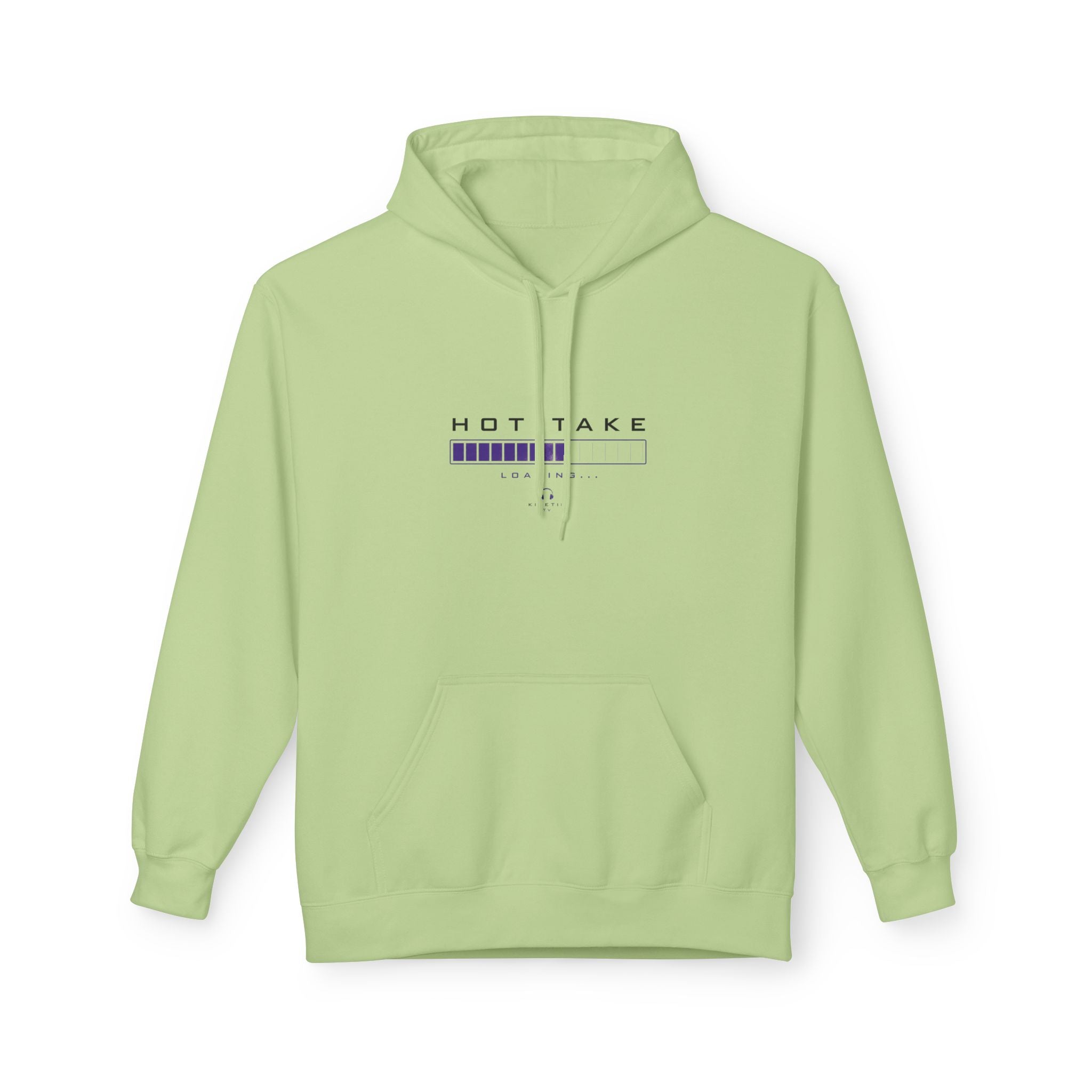 HOT TAKE Loading Hoodie — Minimalist Graphic Pullover