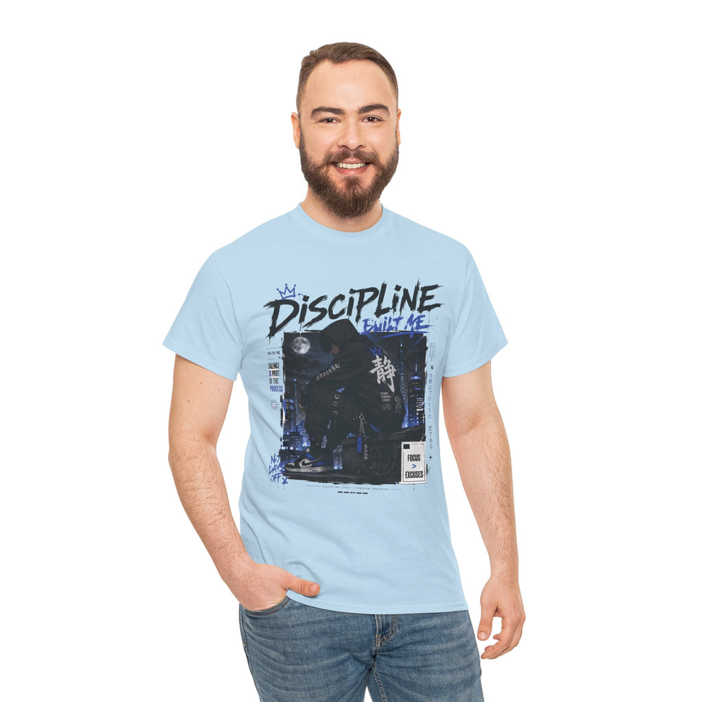 Discipline Anime Graphic Tee — Night Samurai Streetwear