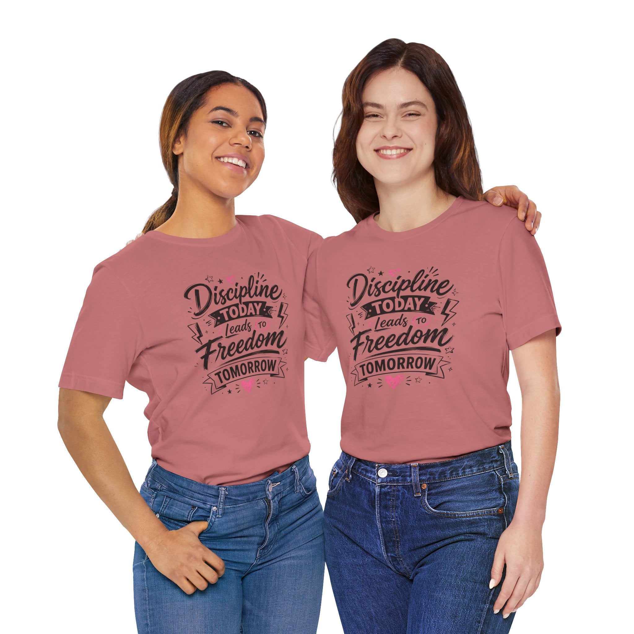 Discipline Today Leads to Freedom Tomorrow Tee — Motivational Fitness T-Shirt