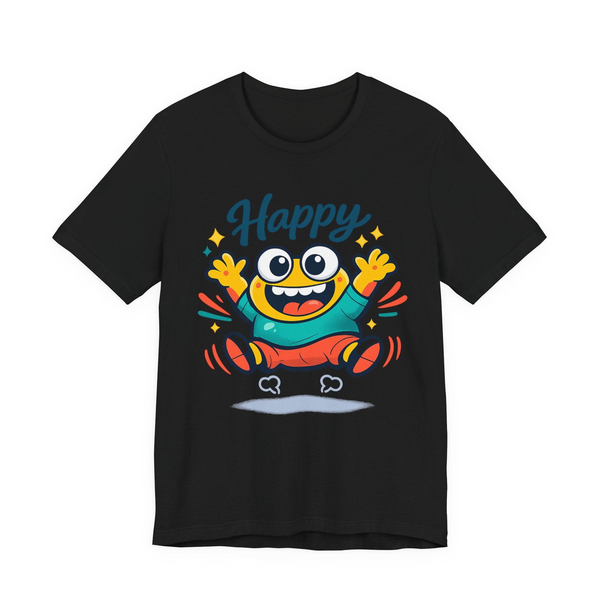 Happy Mood Blob Tee | kawaii minimal, thick outline emoji cartoon