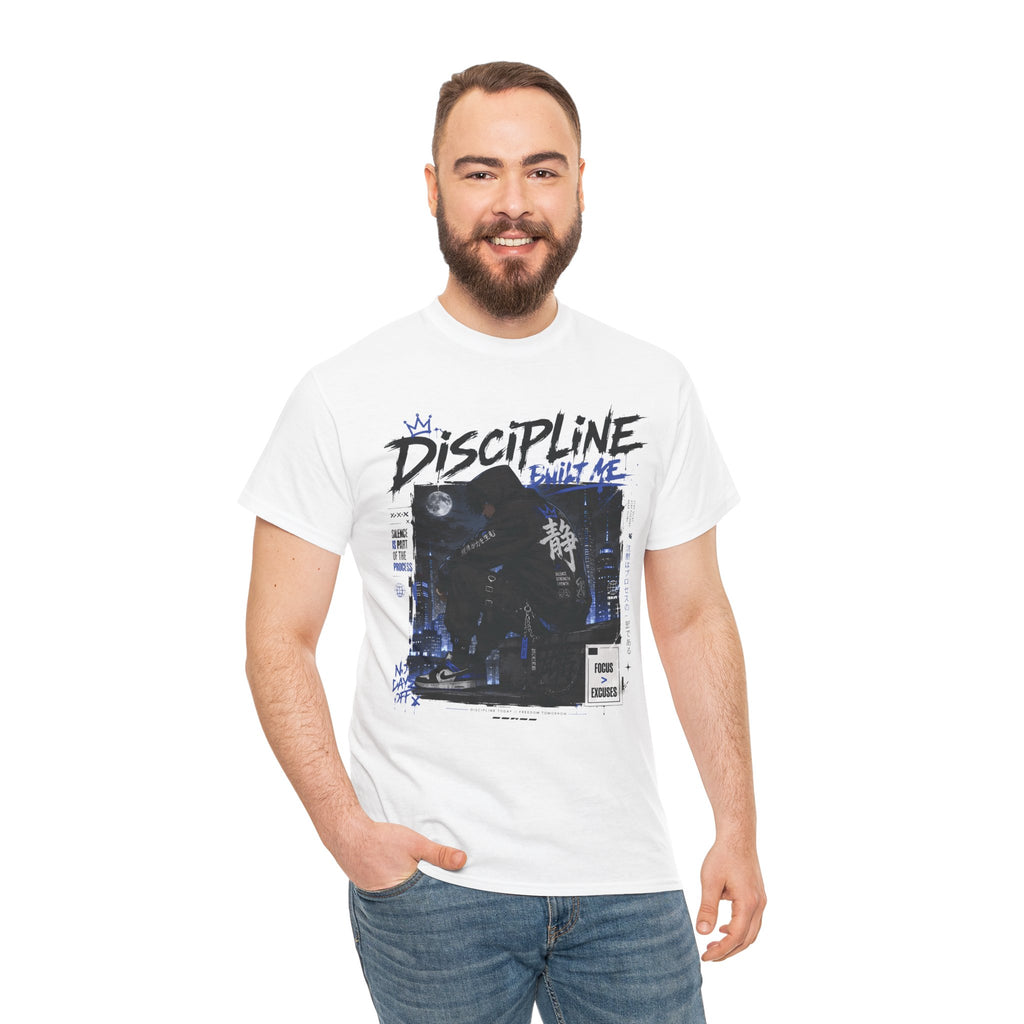 Discipline Anime Graphic Tee — Night Samurai Streetwear