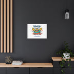 Happy Blob Cartoon Canvas Bold Kawaii Wall Art