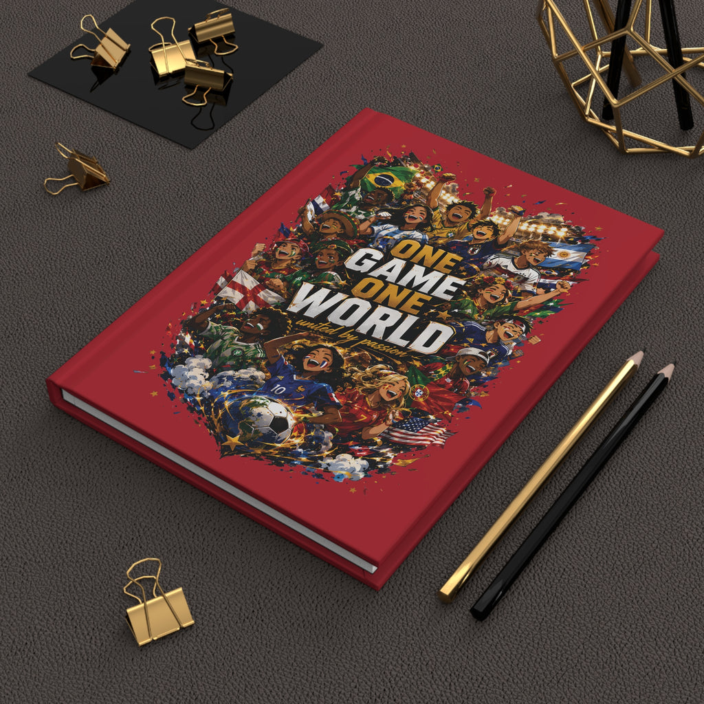 One Game One World Soccer Hardcover Journal