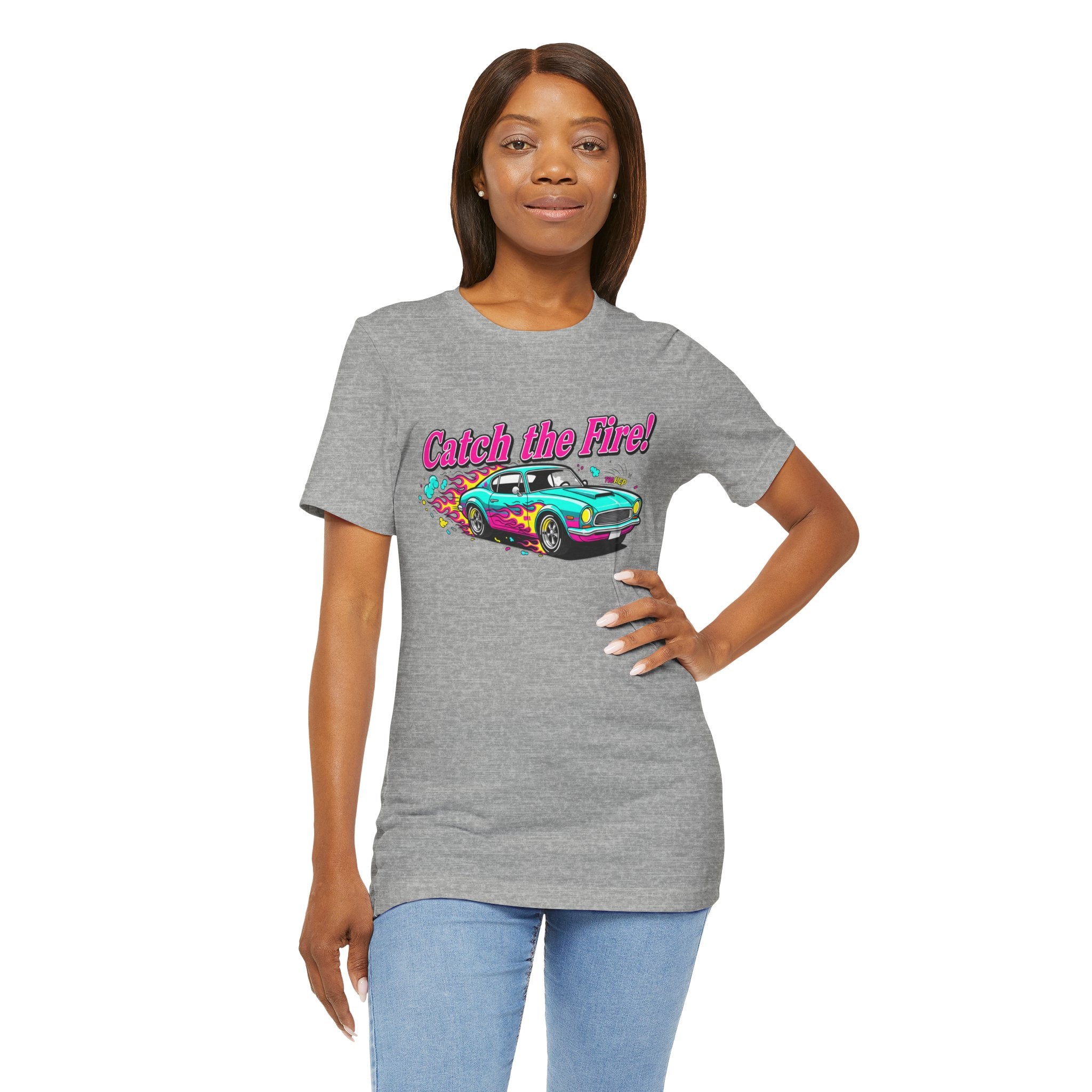 Retro Cartoon Dragster T-Shirt – Vintage Racing Flame Graphic Tee