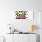 Happy Blob Cartoon Canvas Bold Kawaii Wall Art