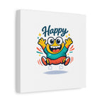 Happy Blob Cartoon Canvas Bold Kawaii Wall Art