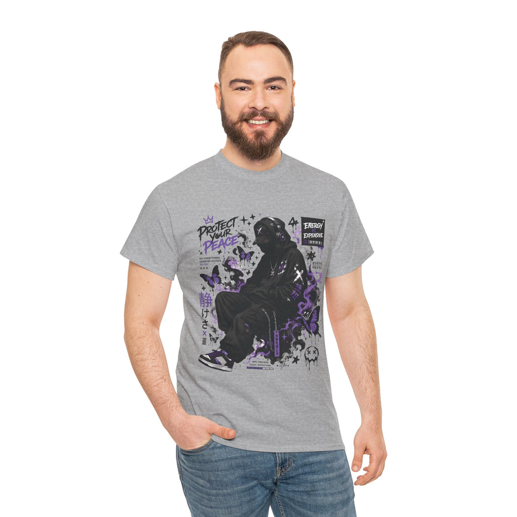 Peacekeeper Anime Graphic T Shirt Purple Streetwear Design