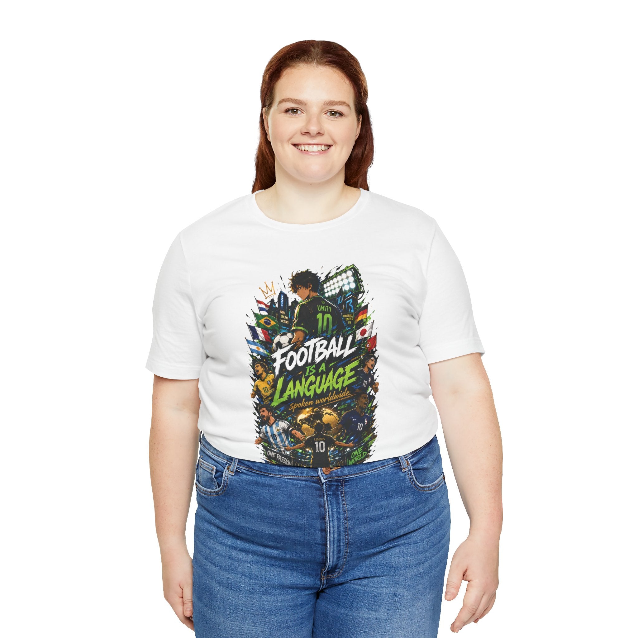 Football Language Graphic Tee — Soccer Fan Jersey Shirt