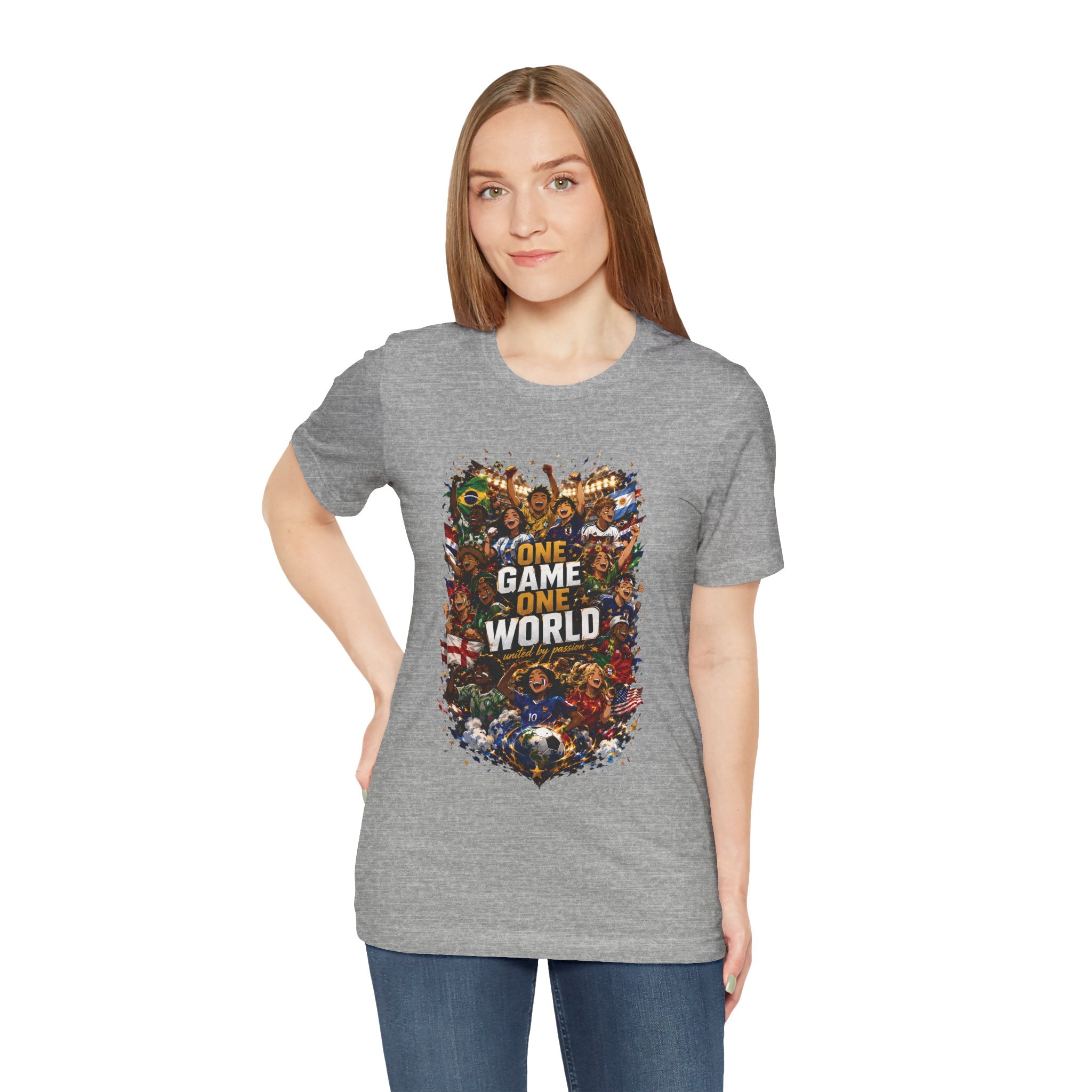 T-Shirt — 'One Game One World' Gamer Graphic Tee