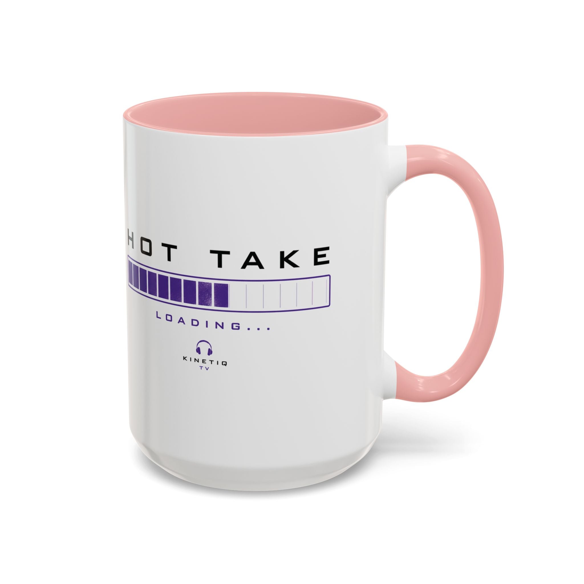 Accent Coffee Mug — "Hot Take Loading" Progress Bar Coffee Mug