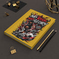 No Risk No Glory Soccer Journal — Personalized Hardcover Sports Notebook (Your Name & Number)