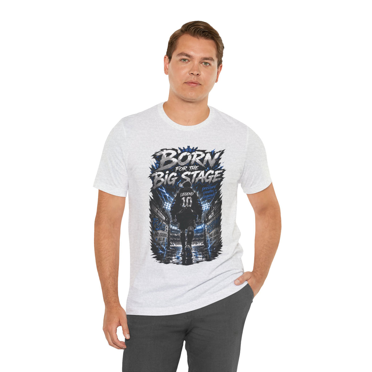Born for the Big Stage Soccer Player T Shirt