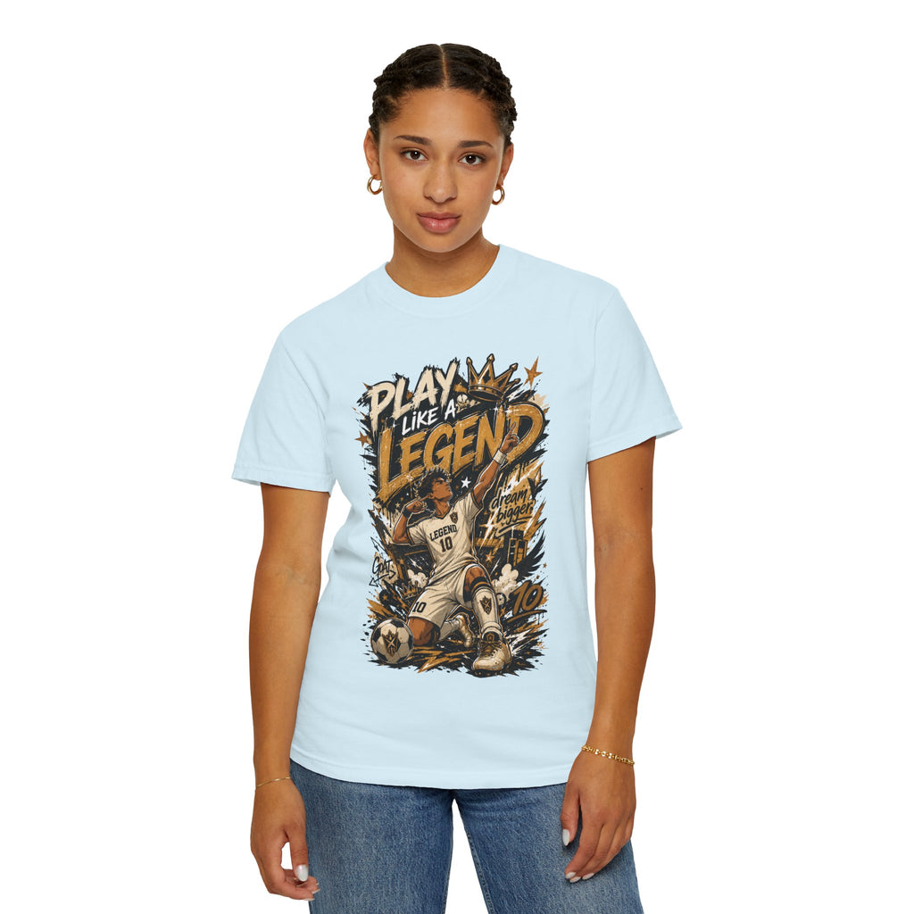 Play Like a Legend Soccer T-Shirt — Vintage Goal Celebration Graphic Tee