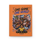 One Game One World Soccer Hardcover Journal — Personalized Name & Number
