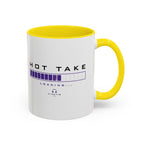 Accent Coffee Mug — "Hot Take Loading" Progress Bar Coffee Mug