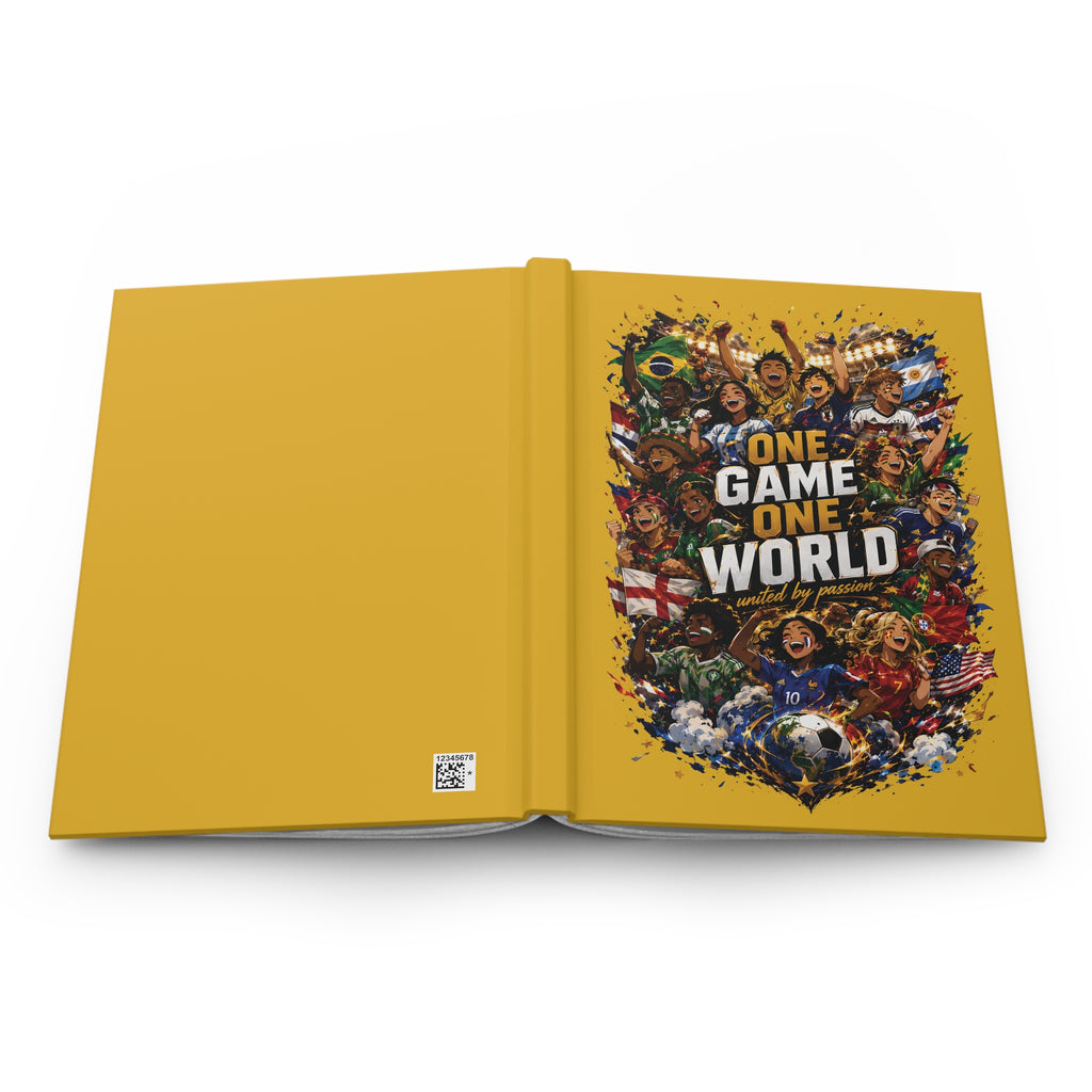 One Game One World Soccer Hardcover Journal – World Cup Fan Notebook