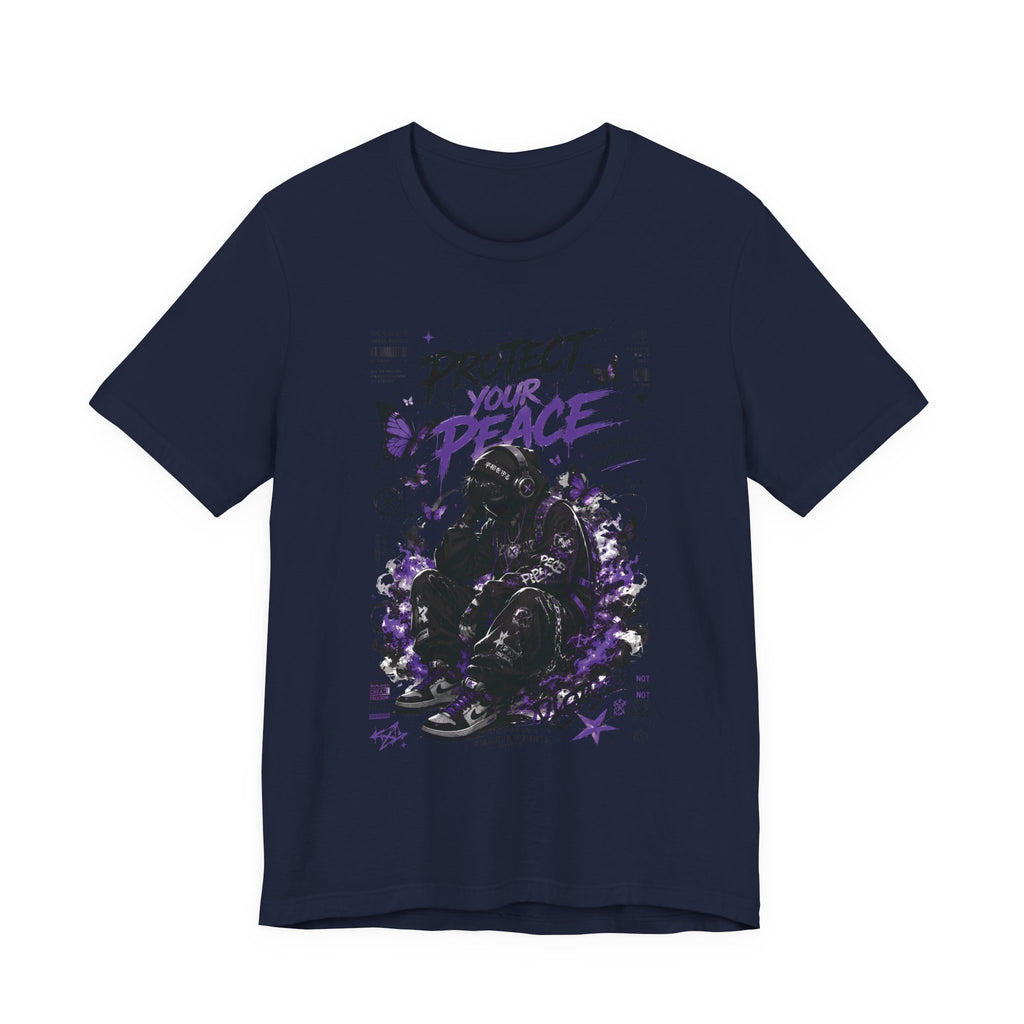 Protect Your Peace T-Shirt — Gothic Butterfly Graphic Tee