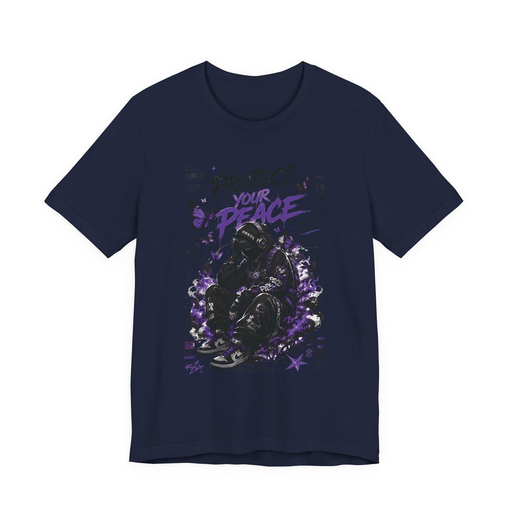 Protect Your Peace T-Shirt — Gothic Butterfly Graphic Tee