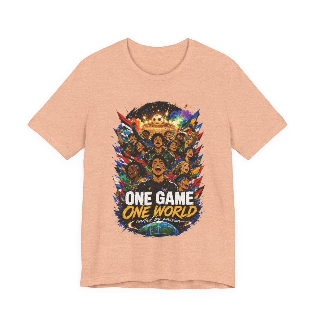 One Game One World Soccer Graphic T Shirt