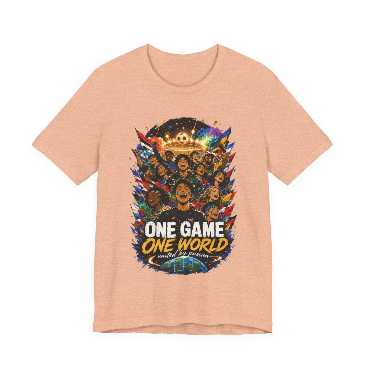 One Game One World Soccer Graphic T Shirt