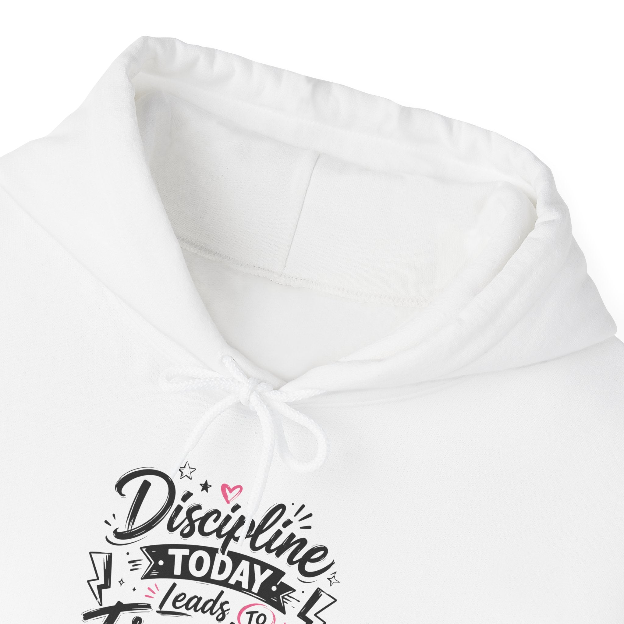 Hoodie — "Discipline Today Leads to Freedom Tomorrow" Motivational Pullover