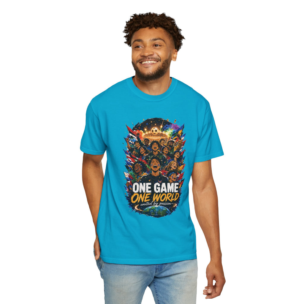 One Game One World Soccer T Shirt International Football Graphic Tee