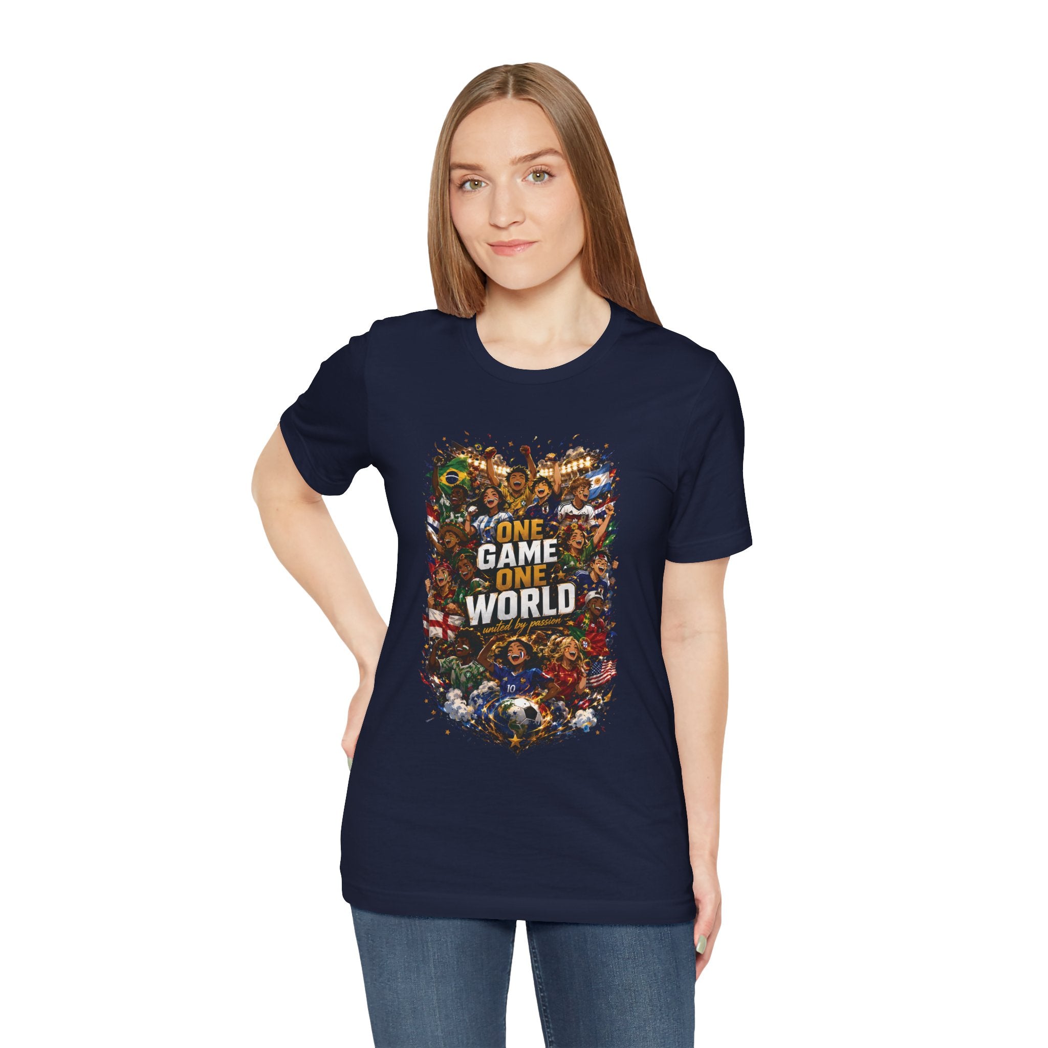T-Shirt — 'One Game One World' Gamer Graphic Tee
