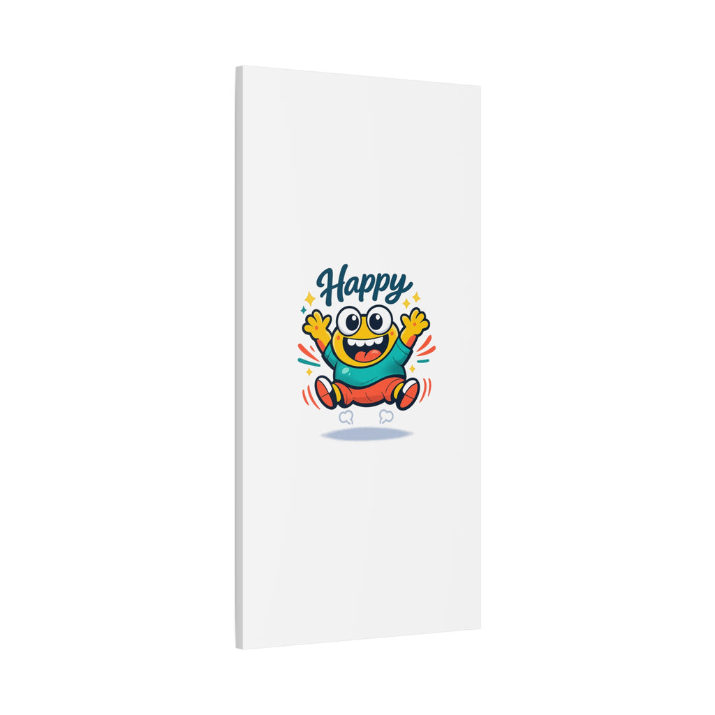 Happy Blob Cartoon Canvas | Bold Cartoon, Thick Outline, Kawaii Minimal
