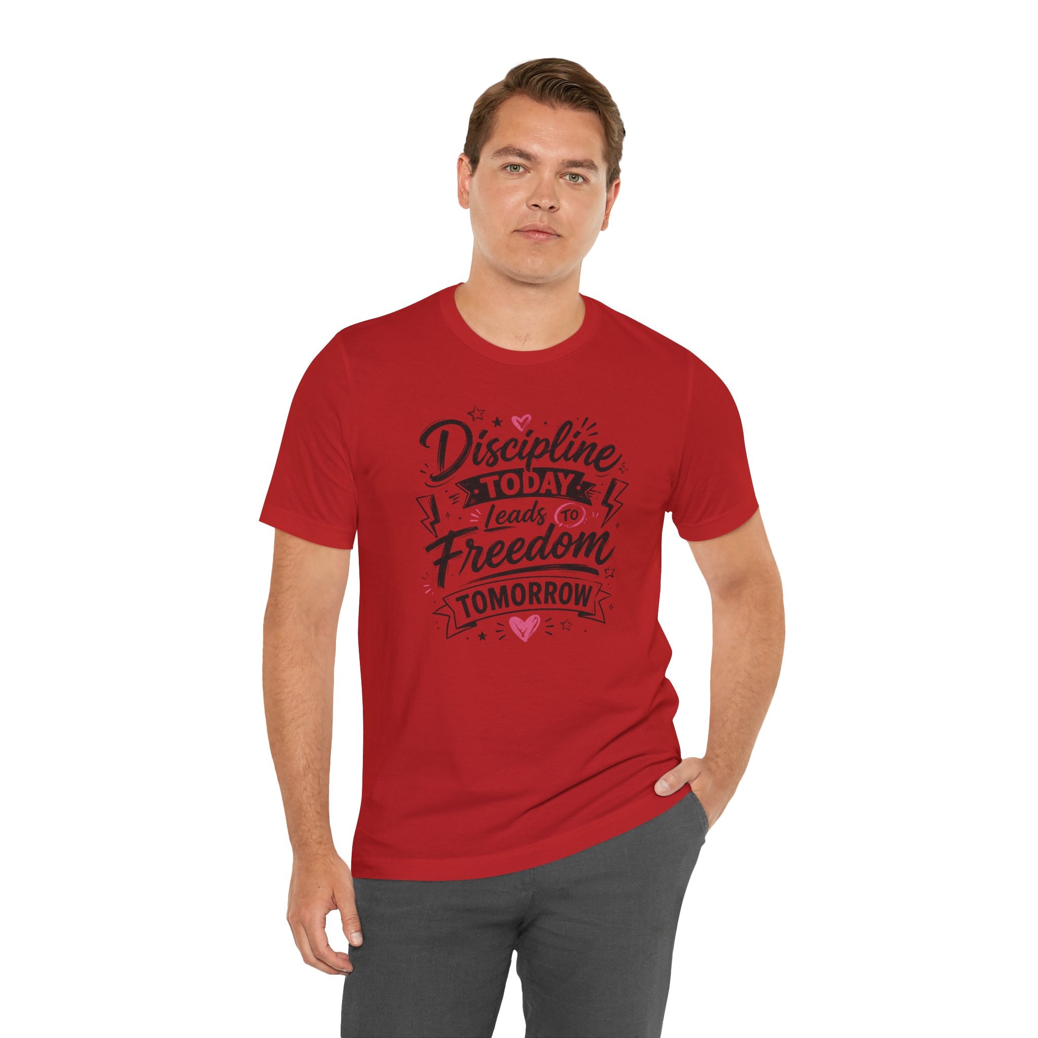Discipline Today Leads to Freedom Tomorrow Tee — Motivational Fitness T-Shirt