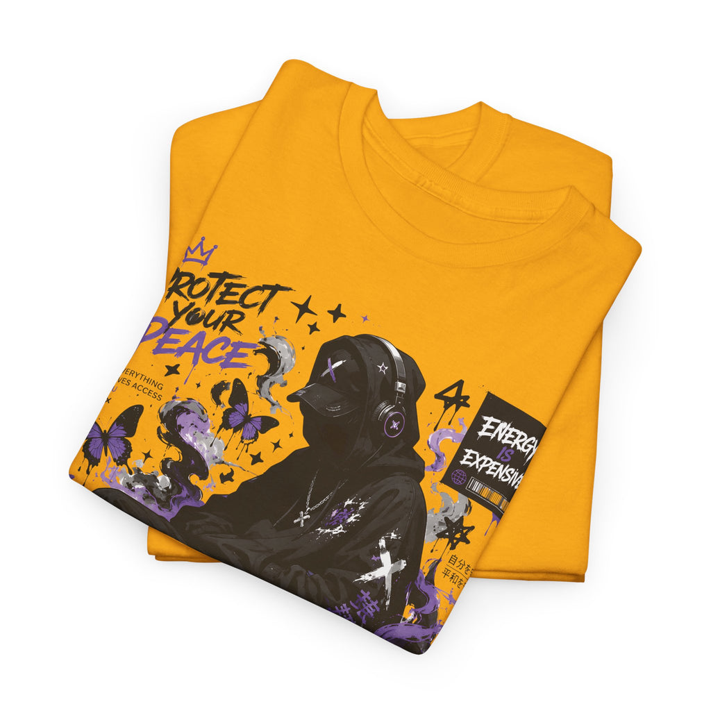 Peacekeeper Anime Graphic Tee — Purple Aesthetic Streetwear