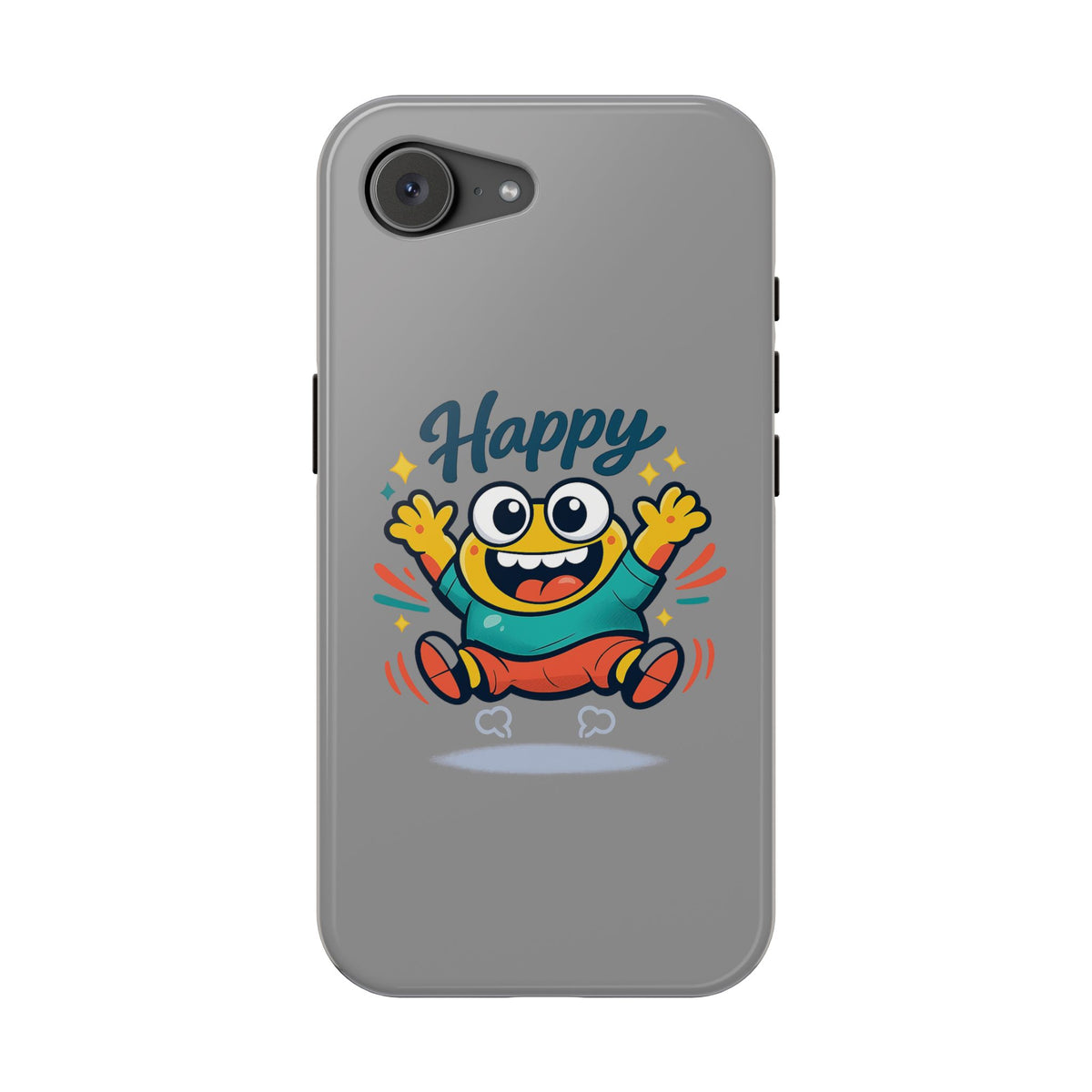 Happy Monster Magnetic Protective Phone Case Gray