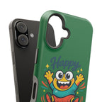Happy Monster Magnetic Protective Phone Case Green