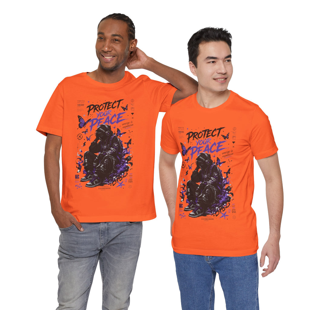 Protect Your Peace Gothic Butterfly Graphic T Shirt