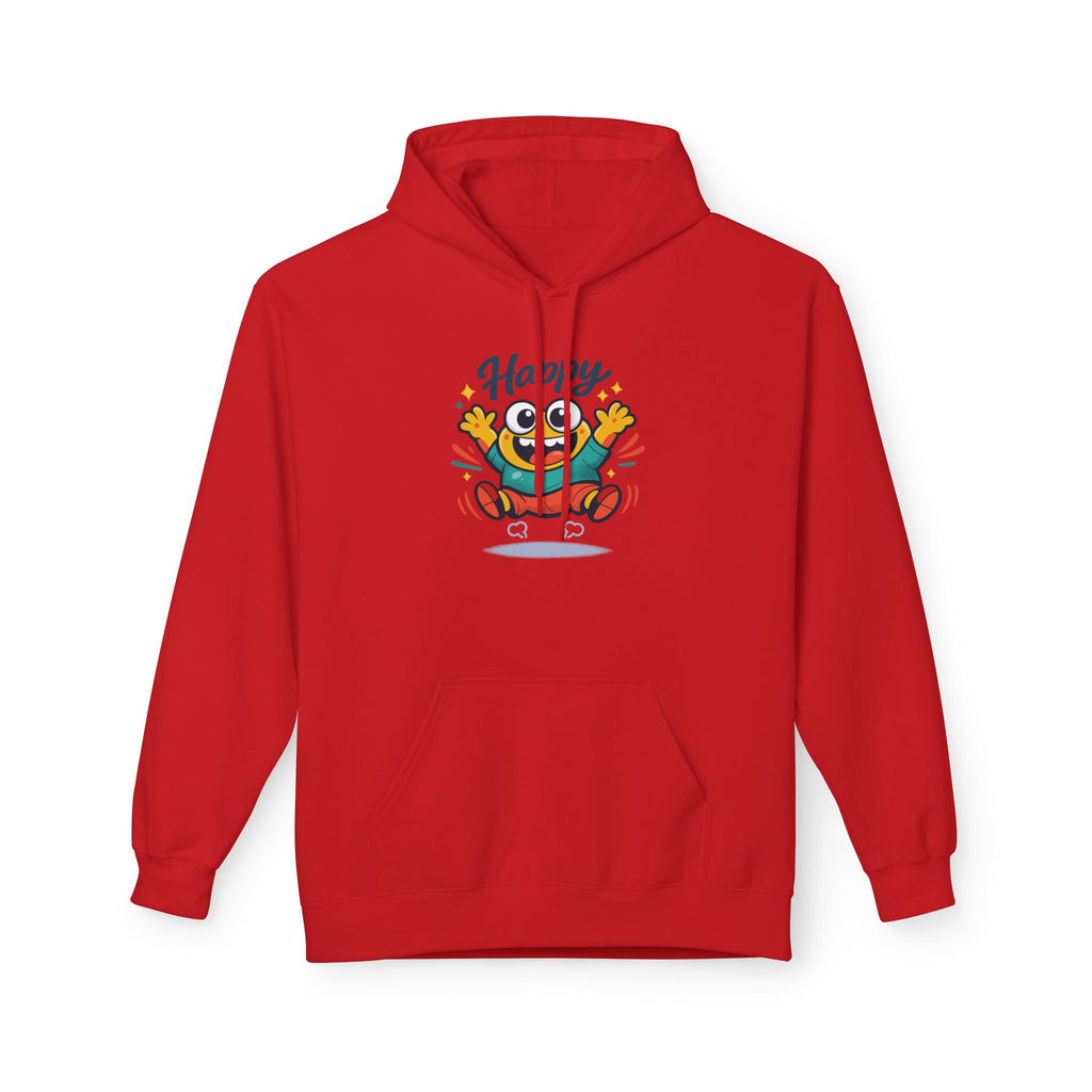 Happy Blob Graphic Hoodie – Cute Cartoon 'Happy' Pullover